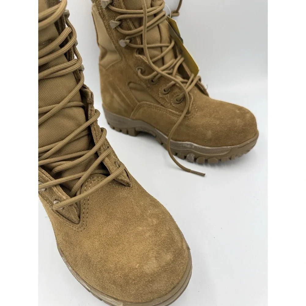 Belleville C312ST Hot Weather Steel Toe Tactical Boots Men's Size 5.5W Brown USA